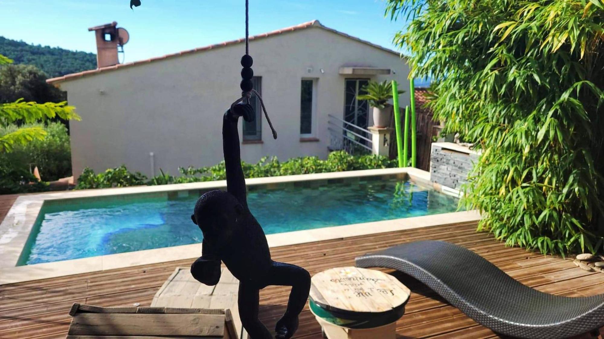 Logement De Charme Avec Piscine Et Jacuzzi Carnoules  Exteriör bild